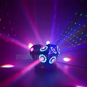 12 Three-head Rotating Laser Lights Led Full-color Beam Stage Lights