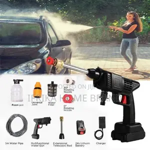 Rechargeable High Pressure Car Washing Machine Water Gun Car