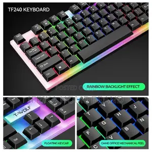 RGB 3in1 Gaming Keyboard Mouse, Headsets, Mouse Pad Set 1600dpi