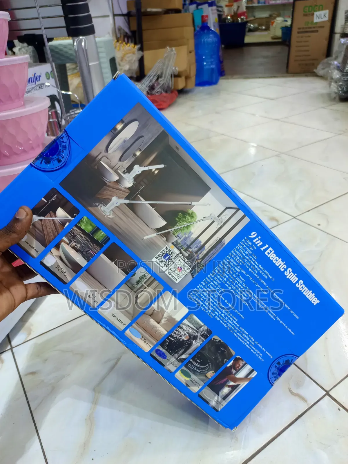 Electric Spin Scrubber.