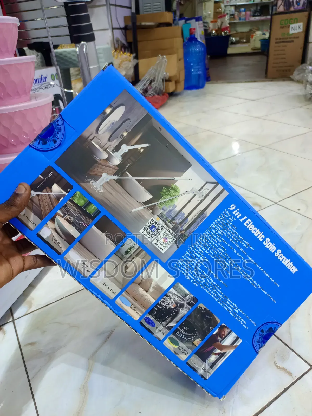 Electric Spin Scrubber.