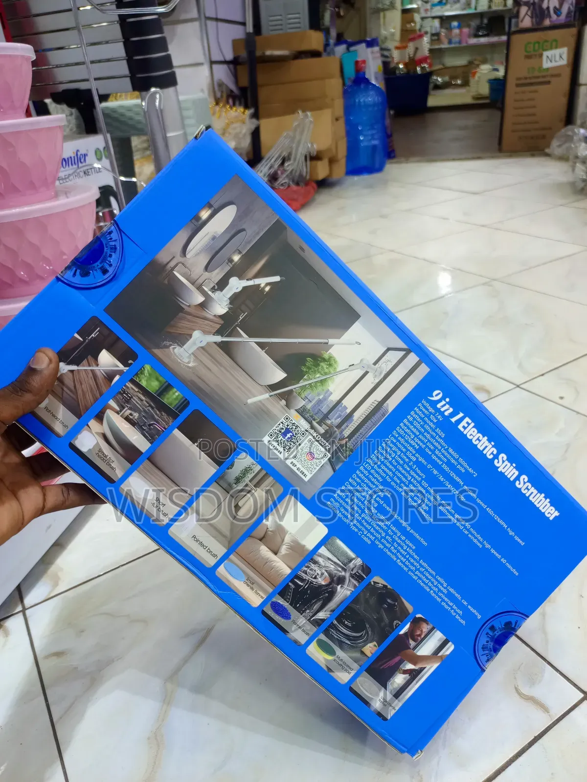 Electric Spin Scrubber.