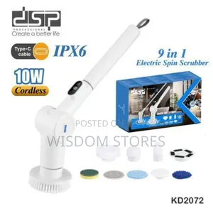 9 in 1 Electric Spinner Scrubber Brush for Cleaning Fast