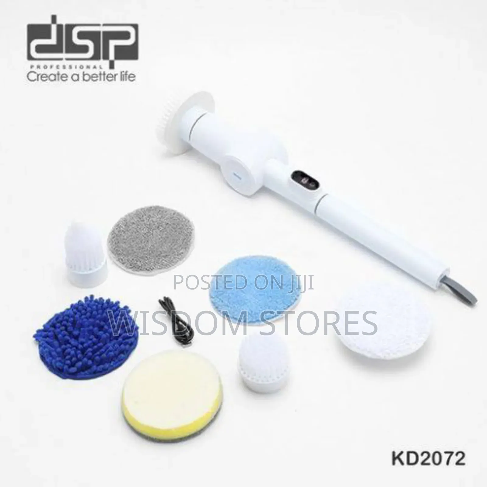 9 in 1 Electric Spinner Scrubber Brush for Cleaning Fast