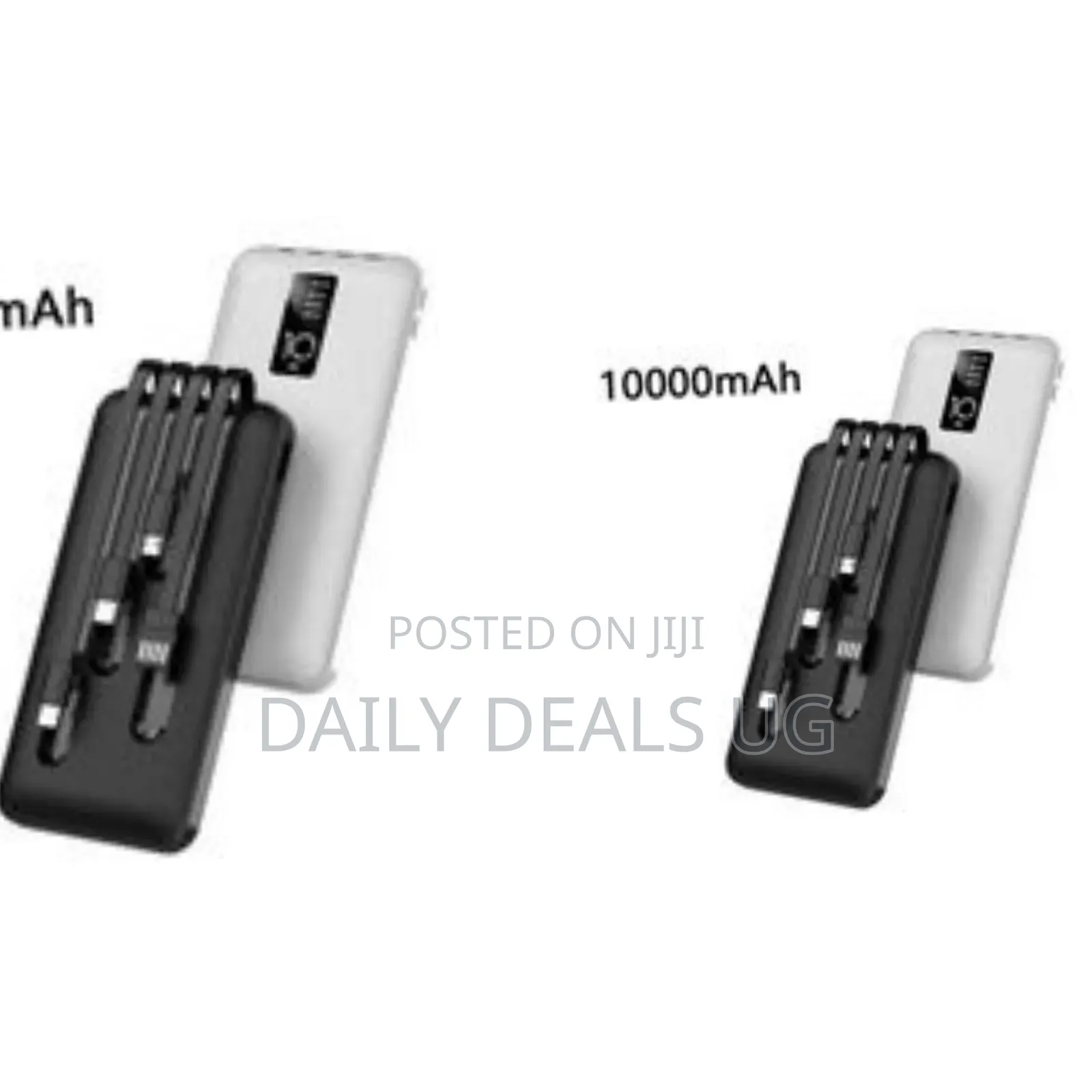 Aldeepo Fast Charging Power Bank With 4 Cables, 10000mah