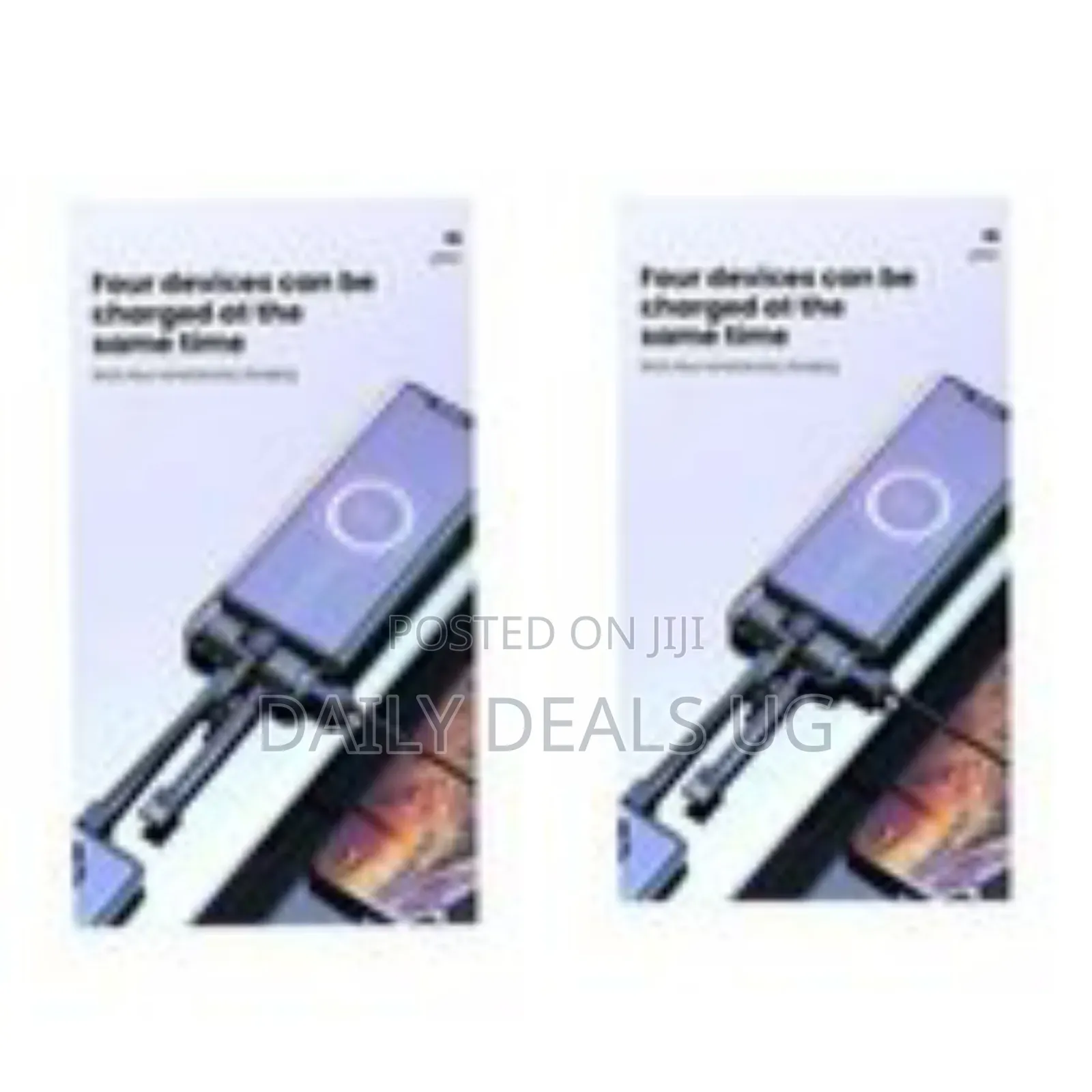 Aldeepo Fast Charging Power Bank With 4 Cables, 10000mah