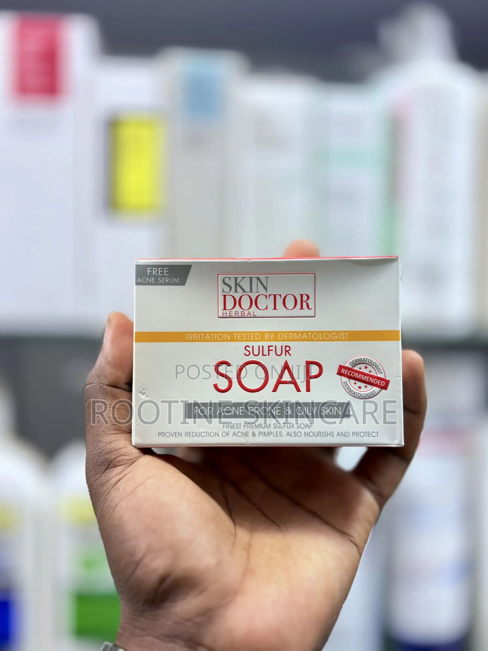 Skin Doctor Sulfur Soap for Fungal Acne, Oily Acne Prone Skin