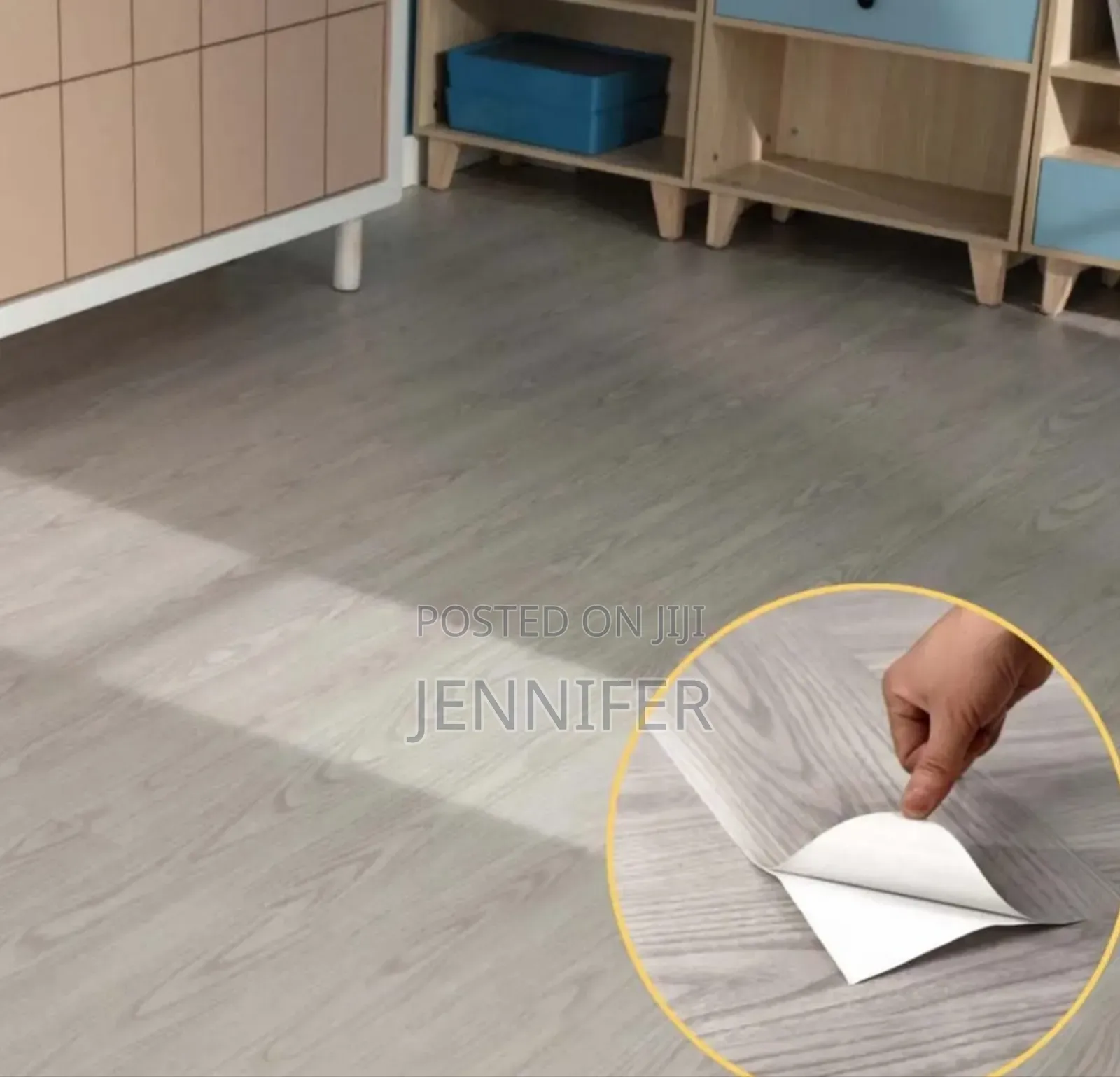 One Piece Waterproof Self Adhesive PVC Vinyl Floor Tiles 91cm by 5cm