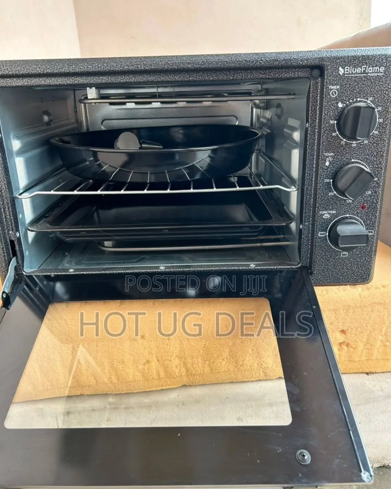 Blueflame 45 Liters Electric Mini Oven With Special Round Tray- Inox