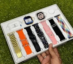 I20 Ultra Max Suit 10-in-1 Smartwatch and Earphone Set.