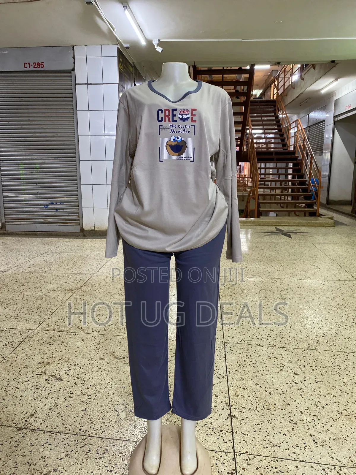2pcs Cotton Unisex Night Wear - Designs And Color Varies