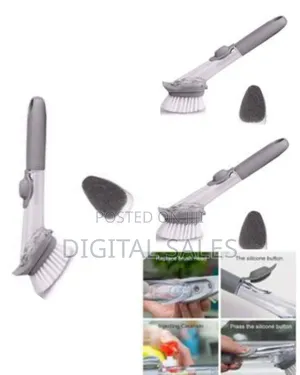 Soap-Dispensing Cleaning Brush
