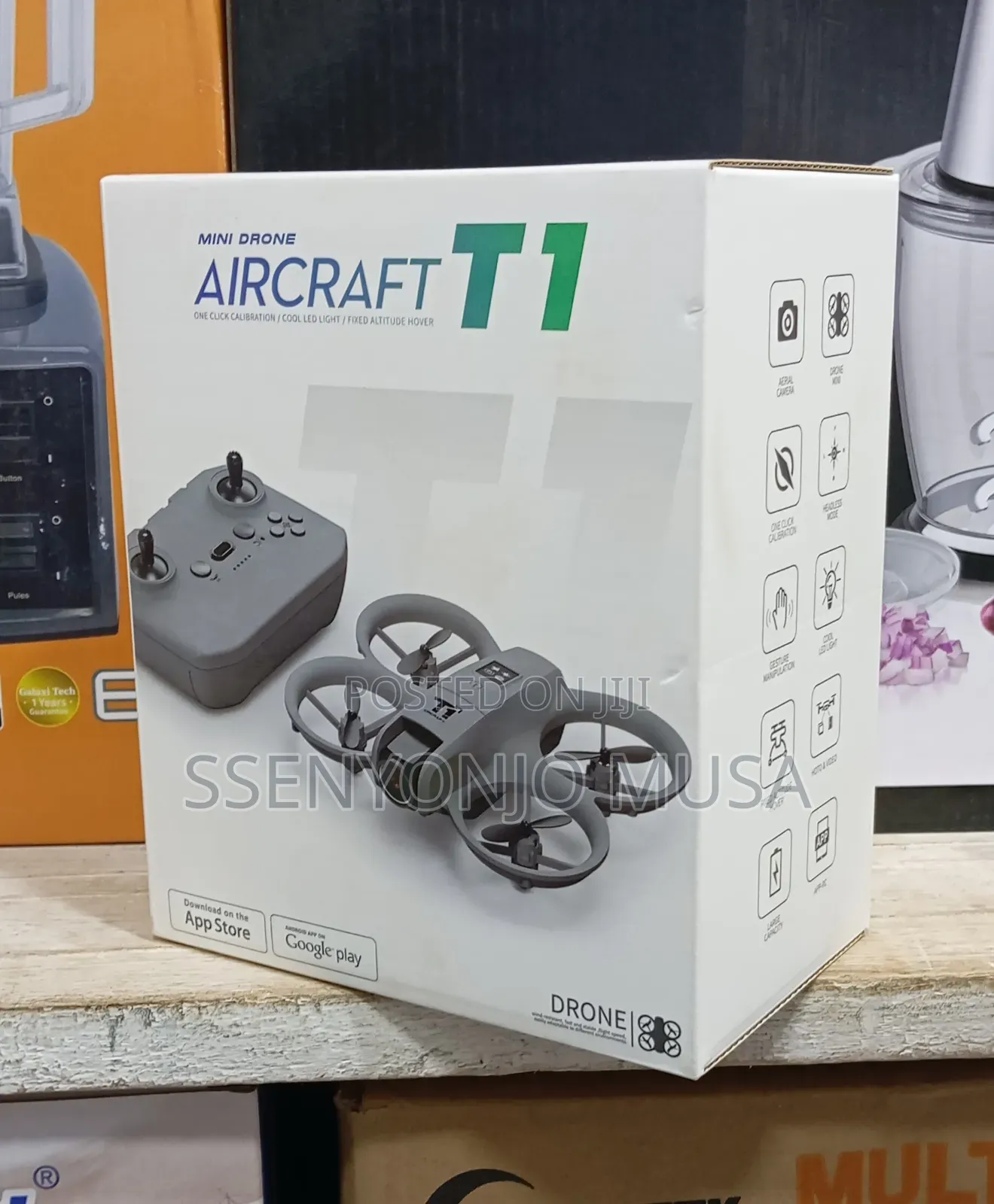 Aircraft T1 Mini Drone | 1080p Dual Camera | 250ft Range | 360° Crash