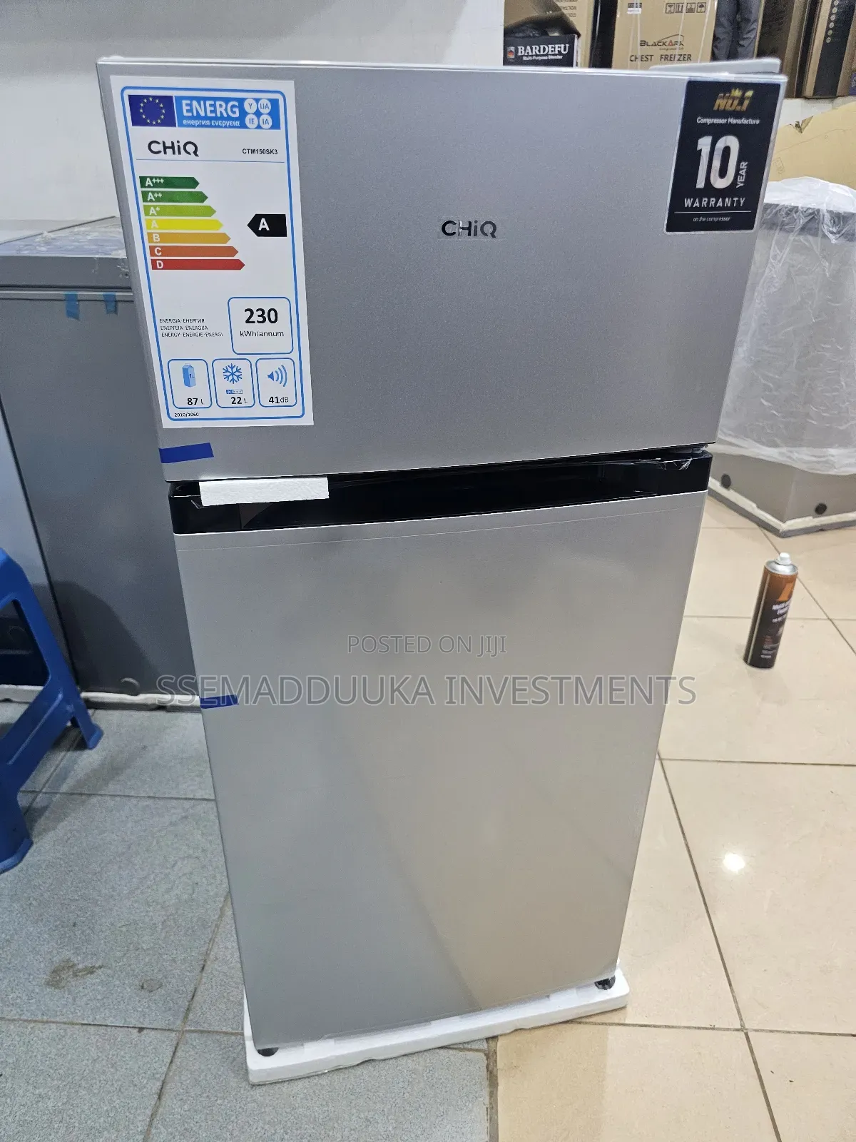 Chiq 160 Litrs Top Freeze Double Door Refrigerator