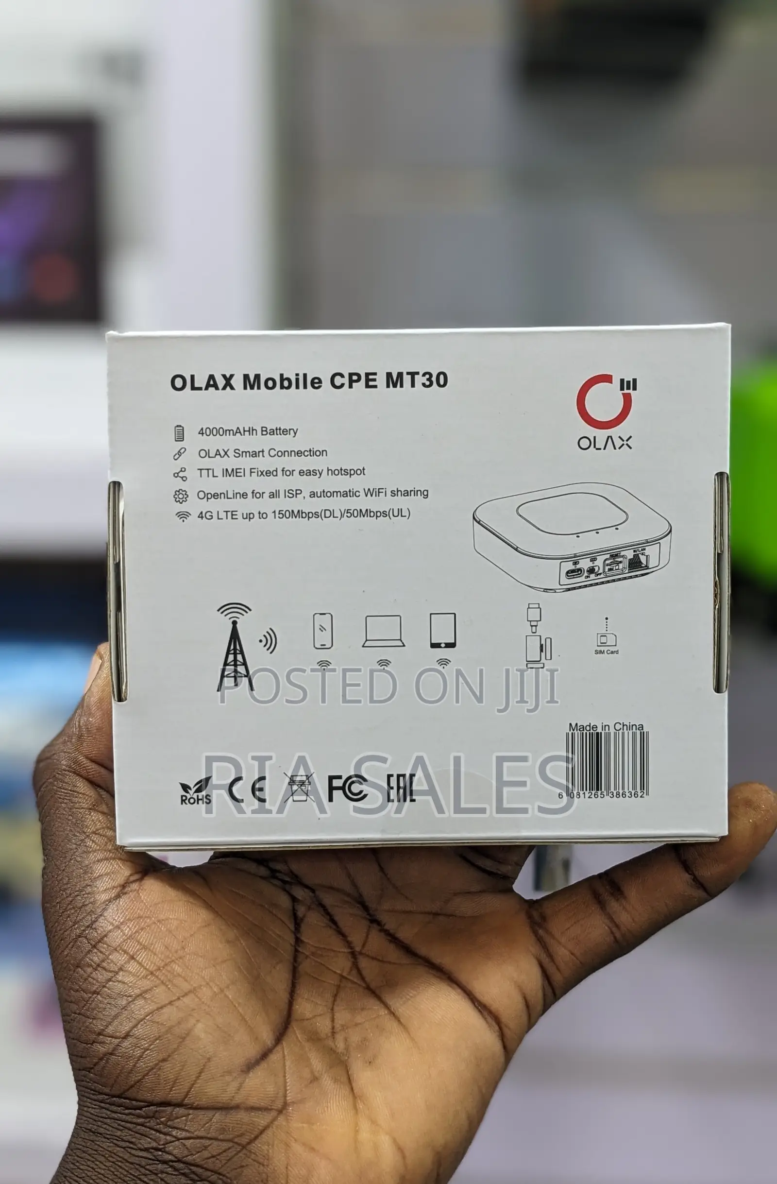 Olax Mt30 Wifi 4g Lte Router 4000mah Cpe Pocket Mifimodem Router