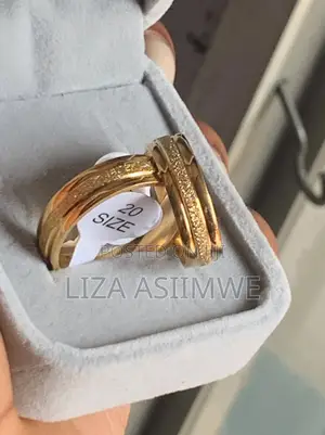 Gold-Plated Wedding Bands With a Textured Finish.