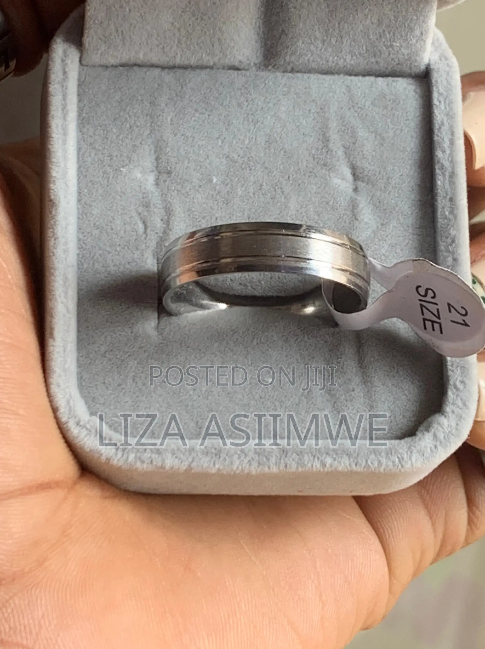 Titanium Wedding Band With a Brushed Finish and Polished Beveled Edges