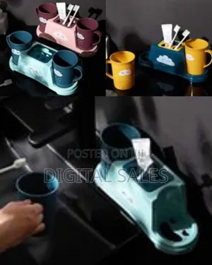Whimsical Cloud-Themed Toothbrush and Tumbler Set