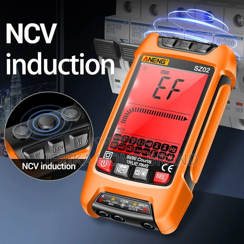 Digital Multimeter Smart Testers TRMS 9999 Counts Anti-Burning Ohm