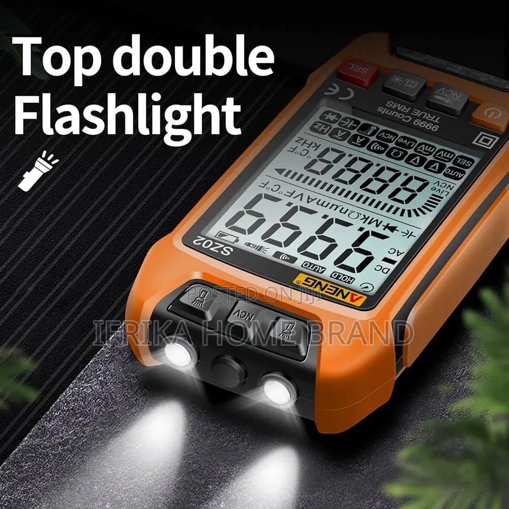Digital Multimeter Smart Testers TRMS 9999 Counts Anti-Burning Ohm