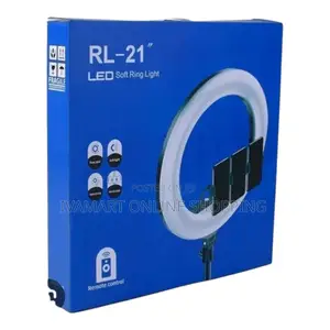 Rl-21 Led Ring Light With Tripod Stand - Holds 3 Phones