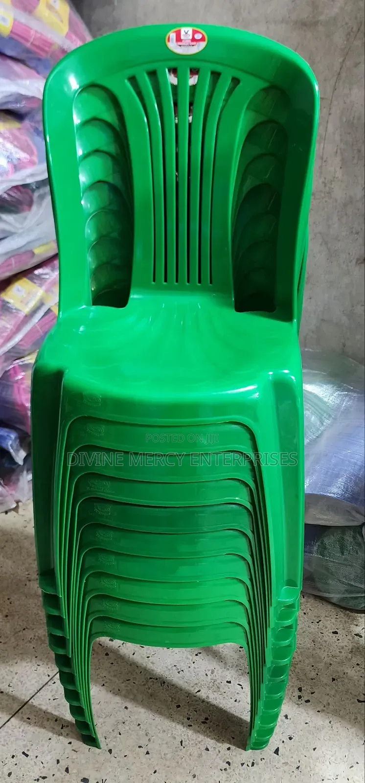 Bistro Green Armless Chair