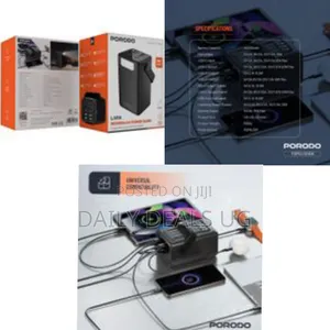 Porodo Lara Ultra-Capacity Power Bank With Integrated Cables