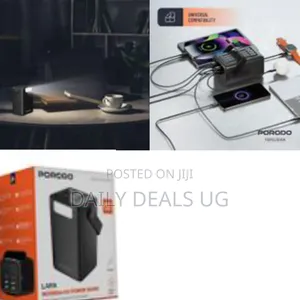 Porodo Lara Ultra-Capacity Power Bank With Integrated Cables