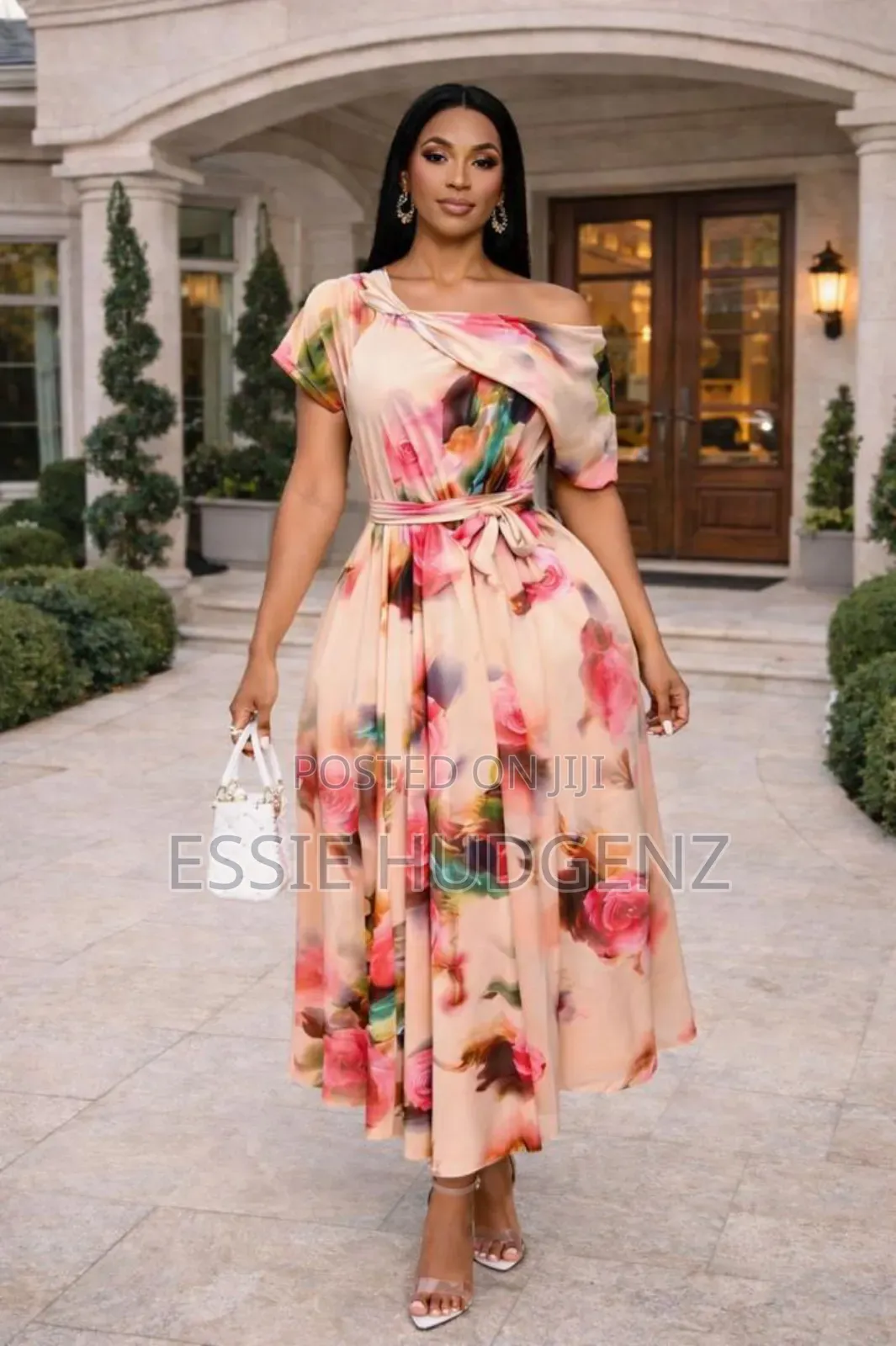 Ladies Long Flower Dress