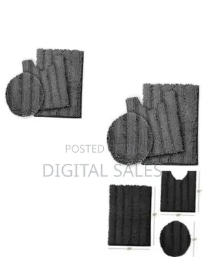 Set of 3 Toilet Rugs