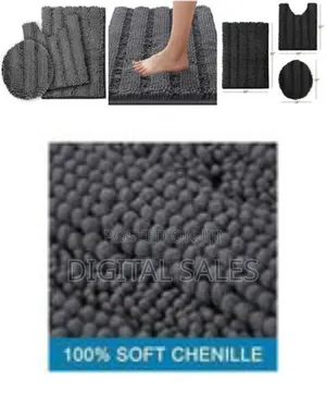 Set of 3 Toilet Rugs