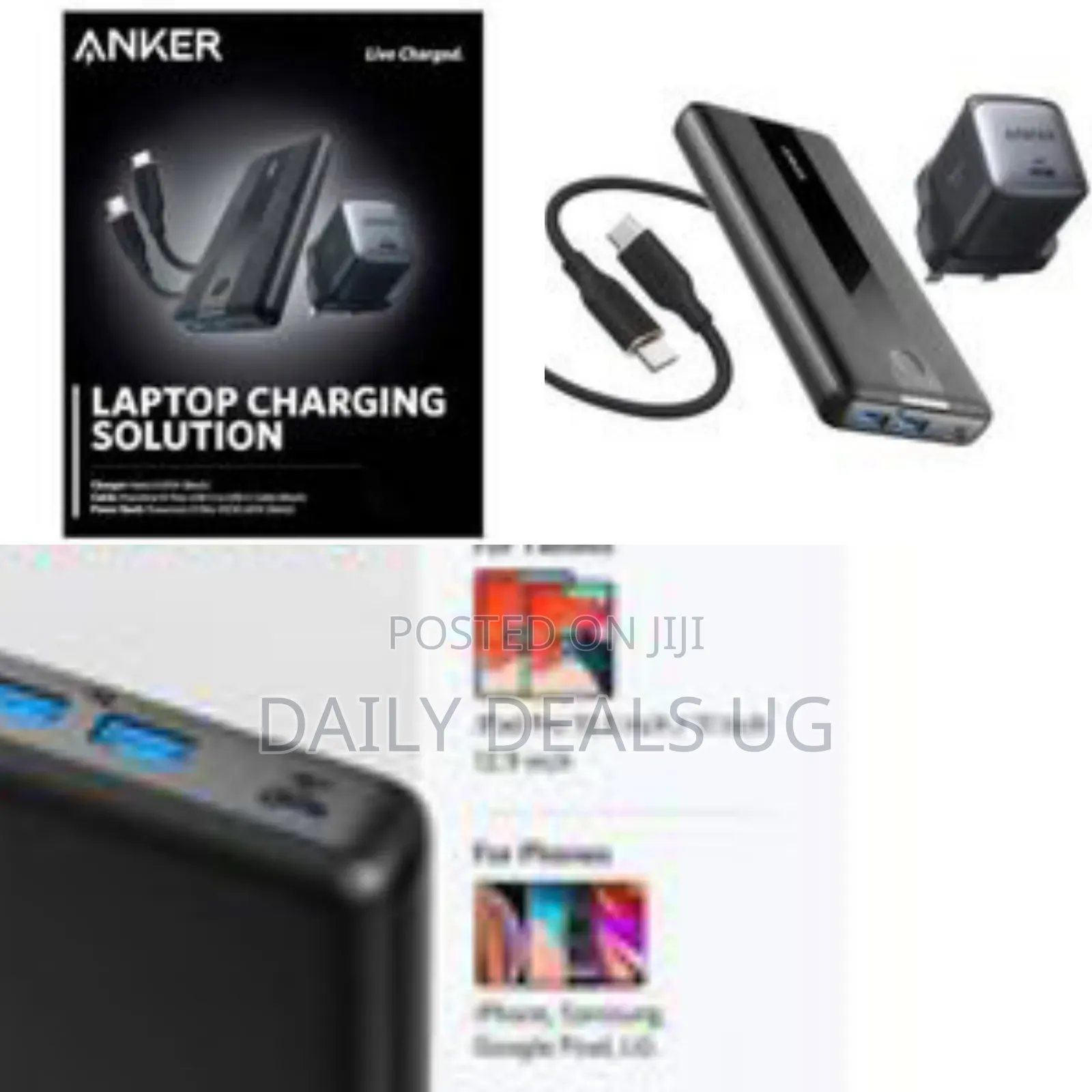 Anker Power Bank With a Wall Charger and Usb-C Cable - Multicolor