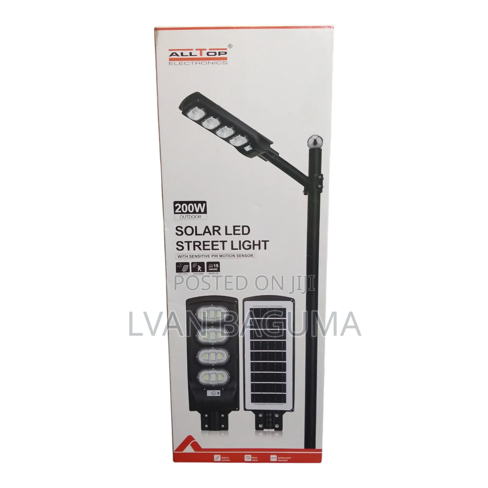 Alltop 200w Outdoor Solar Led Street Light.