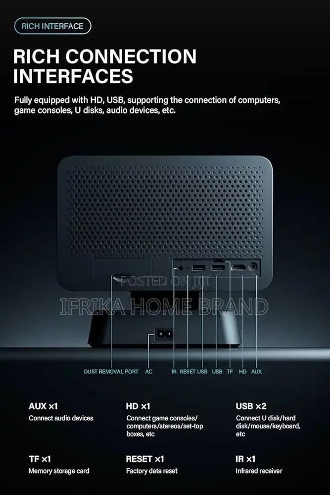 P50 Smart Projector Android 11 Wifi Bluetooth Android 1080p