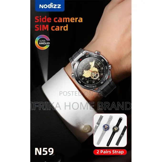 Nodizz-n59 Smart Watch With Side Camera & Sim Card Slot