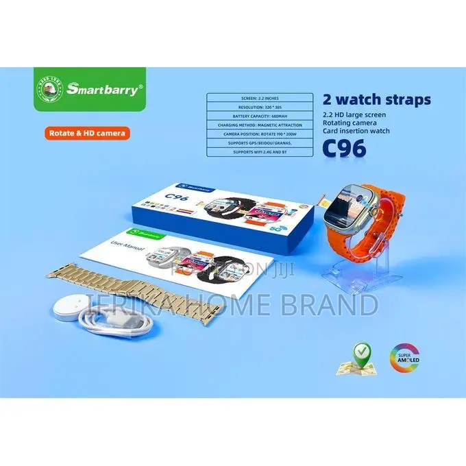 Smartberry -c96 Smartwatch With A 2.2-inch Large Screen