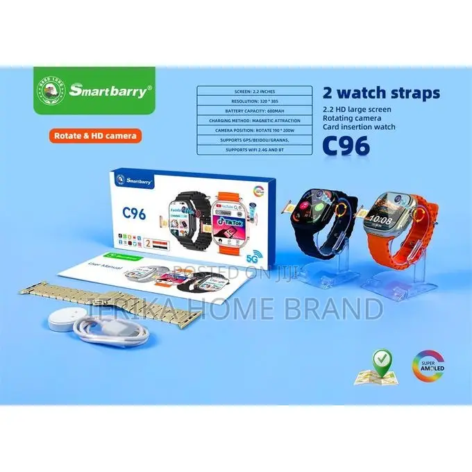 Smartberry -c96 Smartwatch With A 2.2-inch Large Screen