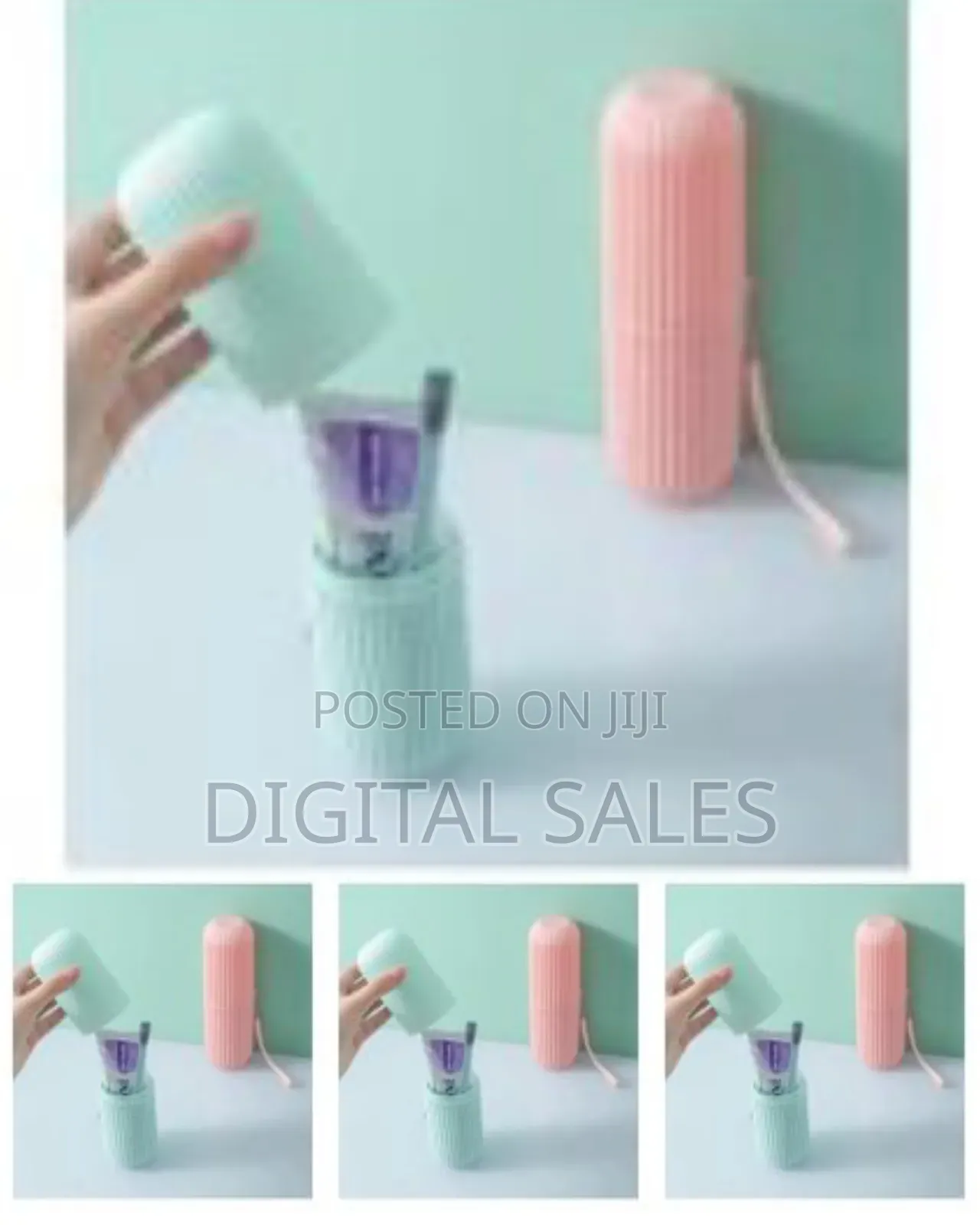 Portable Toothbrush and Toothpaste Travel Case / Holder - Multicolor