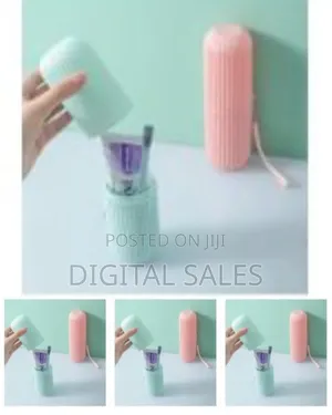 Portable Toothbrush and Toothpaste Travel Case / Holder - Multicolor