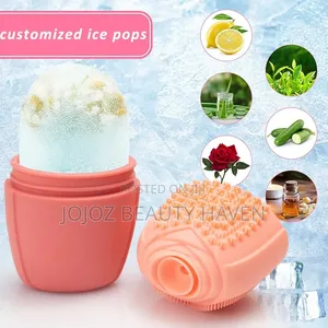 Reusable Silicone Ice Roller and Facial Cleansing Brush