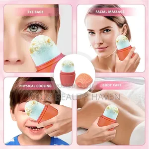 Reusable Silicone Ice Roller and Facial Cleansing Brush