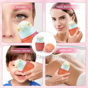 Reusable Silicone Ice Roller and Facial Cleansing Brush