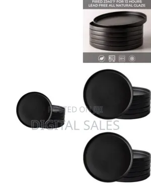 Set of 6 Modern Ceramic Dinner Plates