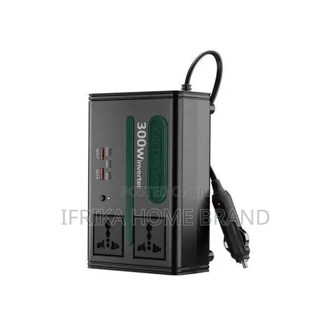 Green Lion Gc-300 Car Inverter With 300w Power, Dc to Ac Car Charger