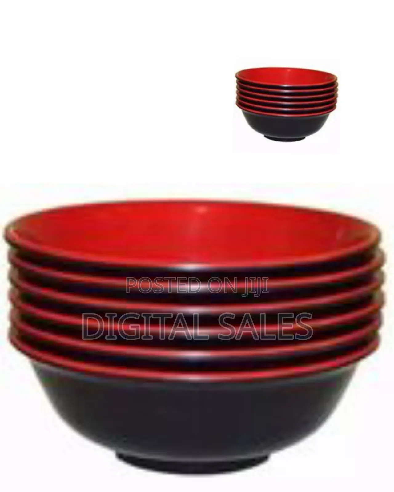 Set of 6 Melamine Soup Bowls