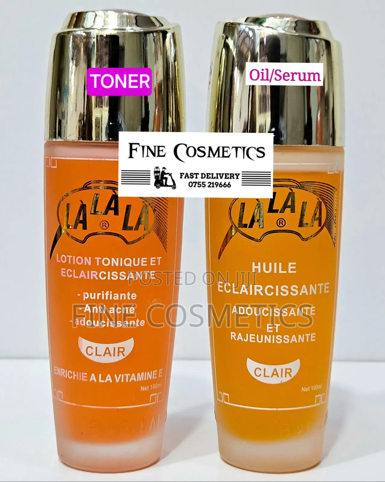 Original Lalala Magic Whitening Serum/Huile La La La Toner, Oil Lotion