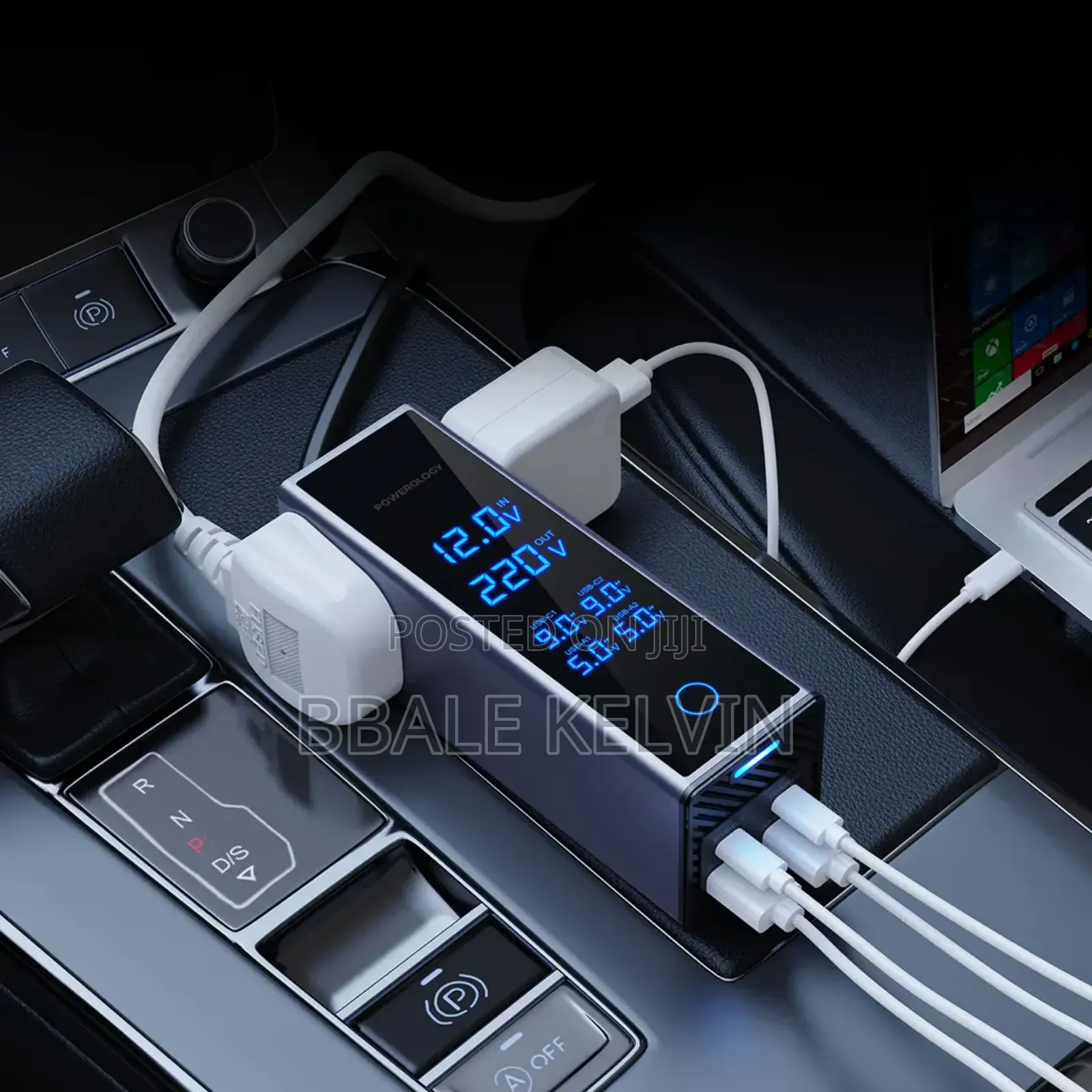 Powerology 2ac Socket Universal 300w Car Power Inverter