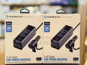 Powerology 2ac Socket Universal 300w Car Power Inverter