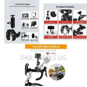 Jmary Professional Universal Super Clamp With Ball Head Mount