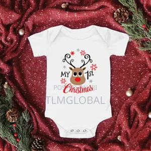 Baby Christmas Rompers -my 1st Christmas